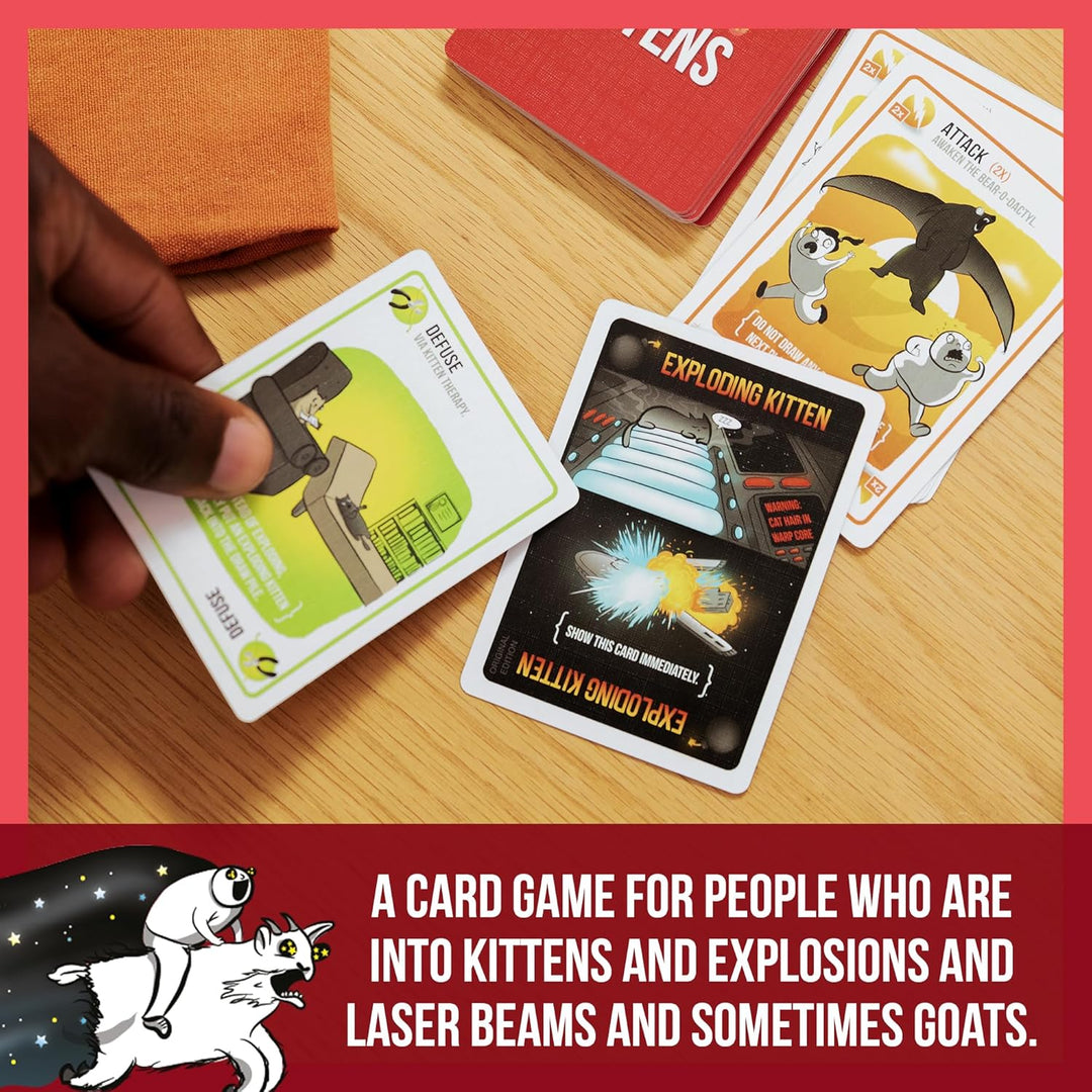 Exploding Kittens -10th Anniversary Collectible Tin (New Edition) – Updated with 8 Legacy Cards – Hi