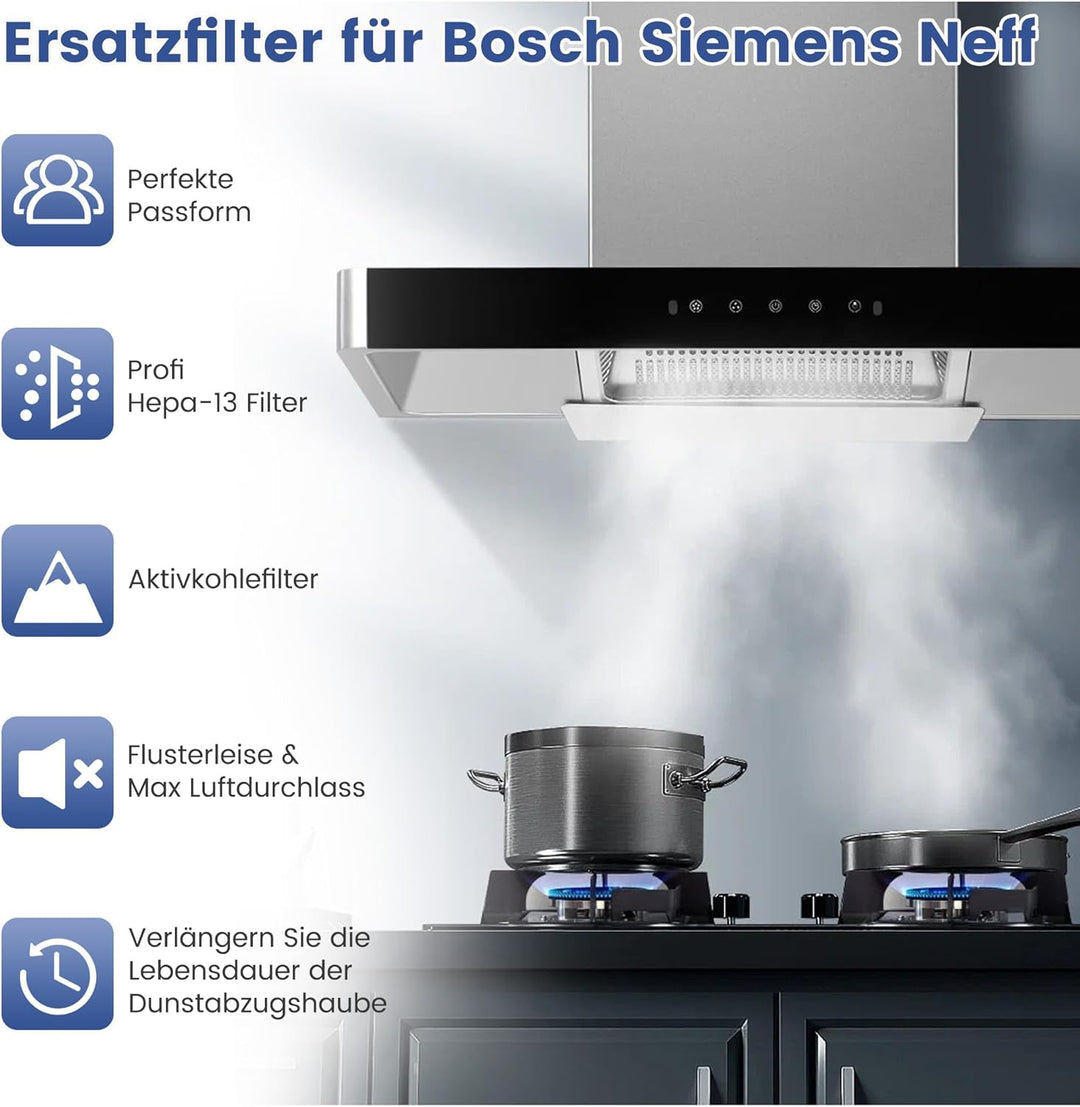 Aktivkohlefilter Dunstabzugshauben für Bosch DHZ5346 / DHZ5345 / 00705432/11026771 Dunstabzugshaube