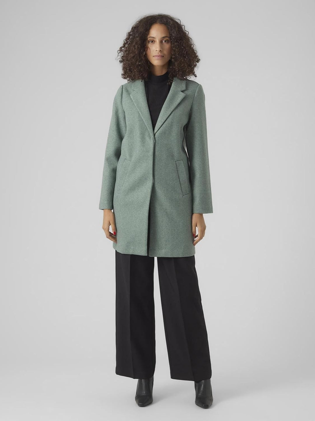 Vero Moda Female Mantel VMPOP Mantel M Dark Forest/Detail:melange, M Dark Forest/Detail:melange