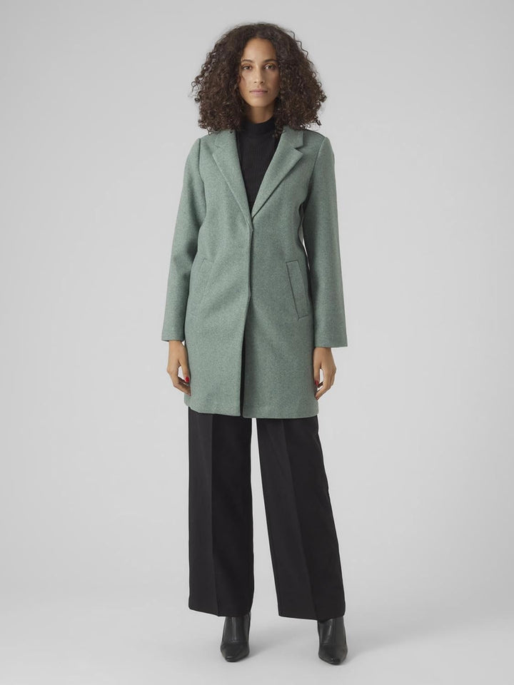 Vero Moda Female Mantel VMPOP Mantel M Dark Forest/Detail:melange, M Dark Forest/Detail:melange