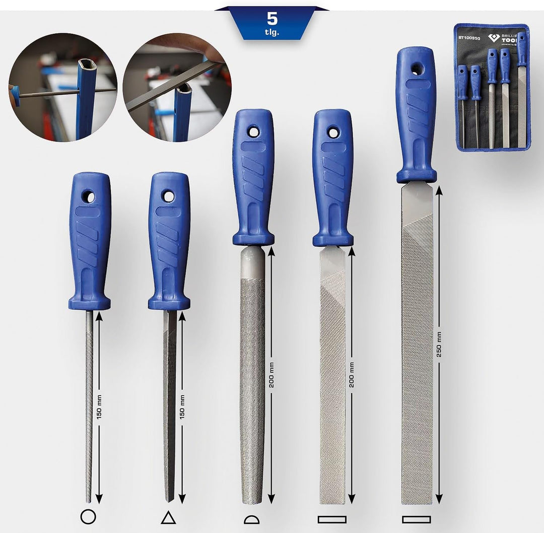 KS TOOLS Feilen-Satz, 5-tlg