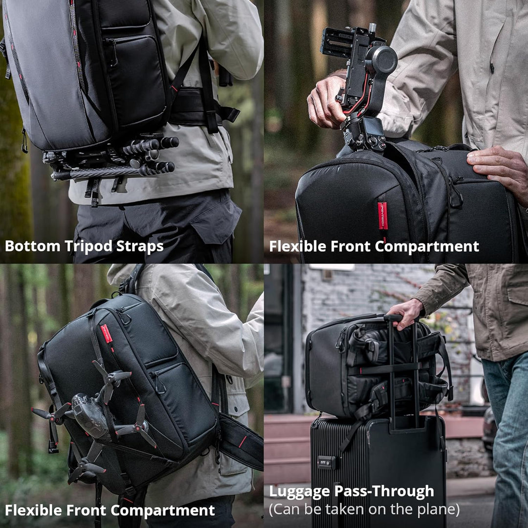 PGYTECH OneMo 2 Kamerarucksack mit Umhängetasche, wasserdichter professioneller Fotorucksack mit Lap
