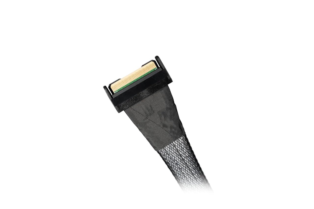 ICY DOCK MB413L-B Datenkabel - 1x MCIO 8i SFF-TA-1016 zu 2x MCIO 4i SFF-TA-1016 Länge 50cm PCIe 5.0