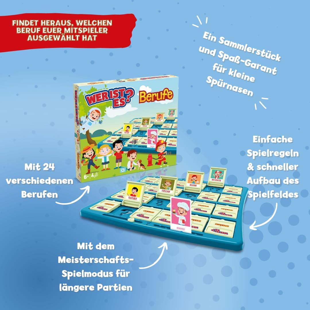 Winning Moves Wer ist es? Berufe Edition - Wer ist es Spiel Berufe Brettspiel für Kinder - Fanartike
