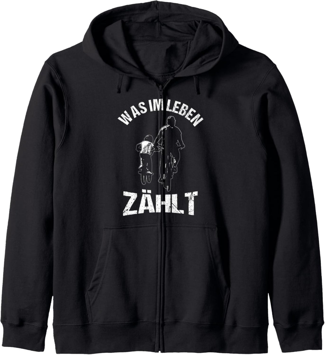 Radsport MTB Mountainbike Vater Und Sohn Downhill Papa Kind Kapuzenjacke