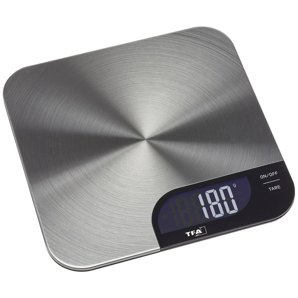 TFA Dostmann Küchenwaage digital Cheesecake, 50.2006.60, leicht zu reinigen, Tara-Zuwiegefunktion, r