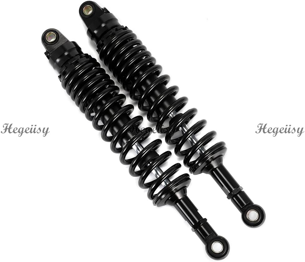 Hegeiisy 380mm 14.96 Zoll 8mm Feder Universal Motorrad Stossdämpfer Hinterradaufhängung ATV Quad Sco