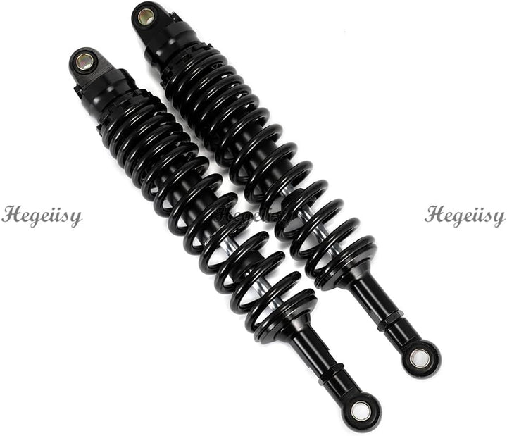 Hegeiisy 380mm 14.96 Zoll 8mm Feder Universal Motorrad Stossdämpfer Hinterradaufhängung ATV Quad Sco