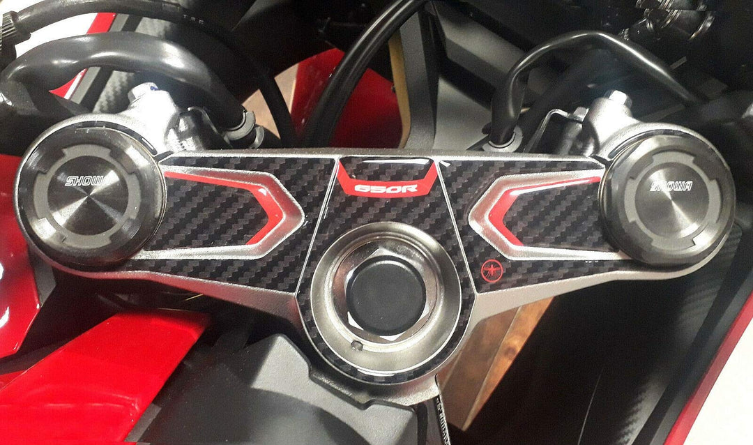 labelbike - Aufkleber 3D Motorrad Lenkgabelplatte Schutz und Dekoration in Harz kompatibel mit Honda