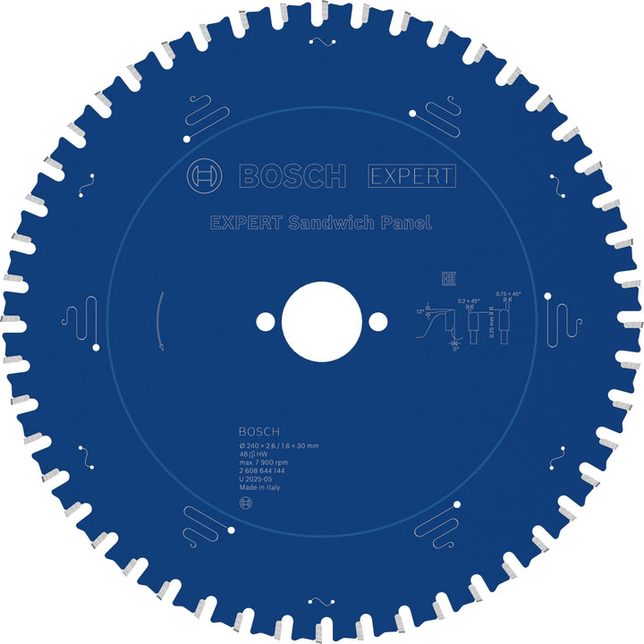 Bosch Accessories Bosch Professional Kreissägeblatt Expert for Sandwich Panel (240 x 30 x 2,6 mm, 48