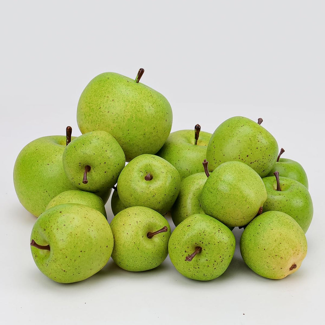15Pcs künstliche Äpfel Gefälschte Früchte Schaumstoff Kunststoff Apfeldekorationen Faux Simulation A