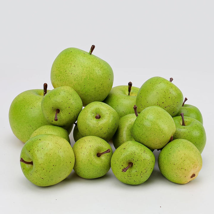 15Pcs künstliche Äpfel Gefälschte Früchte Schaumstoff Kunststoff Apfeldekorationen Faux Simulation A