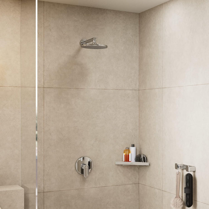 hansgrohe wassersparender Duschkopf Vernis Blend, Kopfbrause 5,4l/min, Regendusche mit 1 Strahlart,