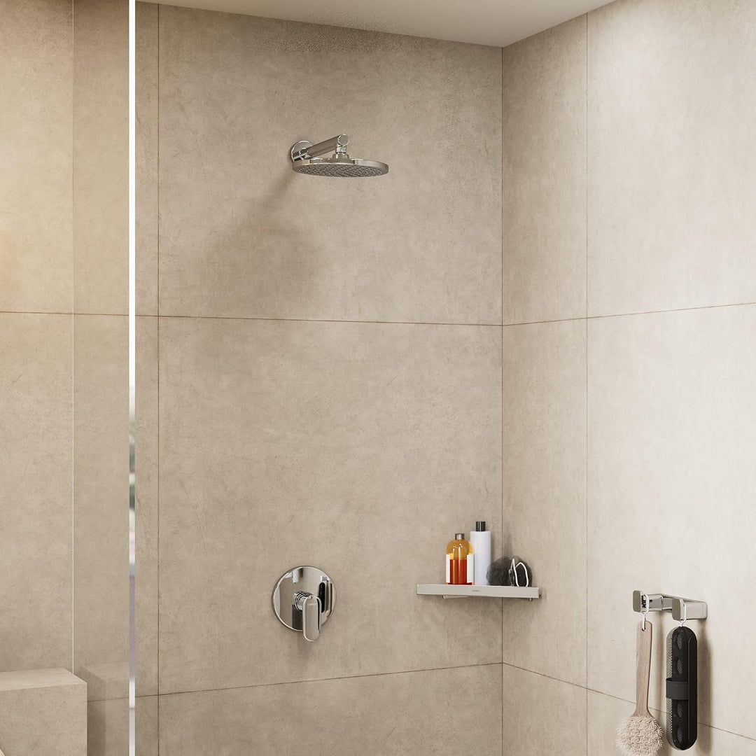 hansgrohe Duschkopf Vernis Blend, Kopfbrause wassersparend, Regendusche mit 1 Strahlart, Chrom Chrom