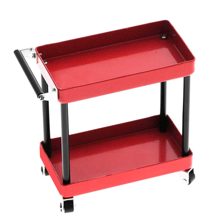RC Car Tools Trolley, 2 Tier RC Simulation Repair Tools Trolley Tray Holder, Mobile Werkstatt Garage