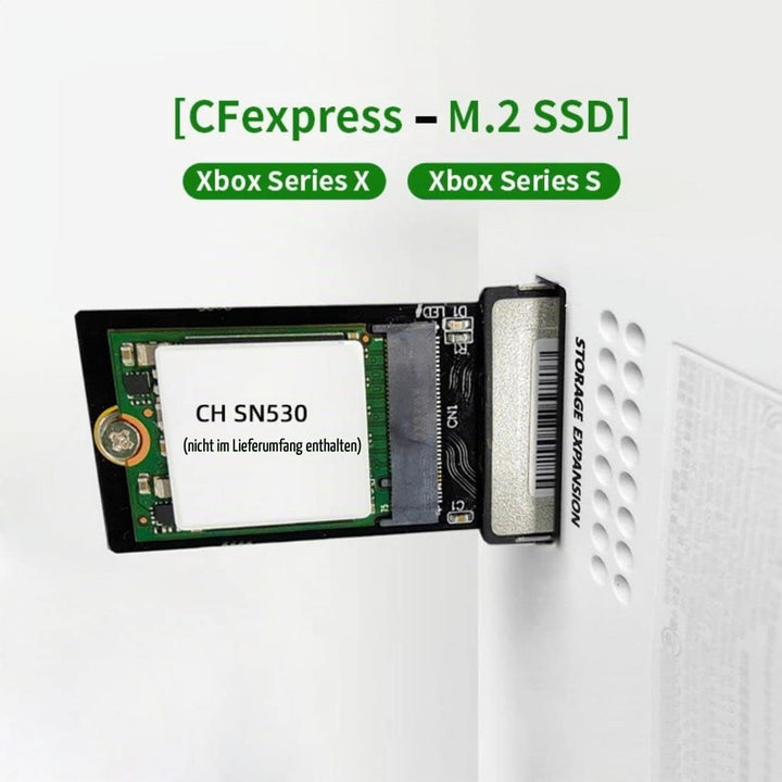 CY NVMe M.2 M-Key SSD 2230 auf CF-Express Type-B Adapter für Xbox Serie X&amp;S CH SN530 SSD PCIe4.0 Erw