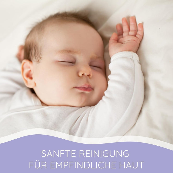 bella baby Happy Babyfeuchttücher Seide & Baumwolle, Feuchttücher für Babys mit pflegenden Extrakten