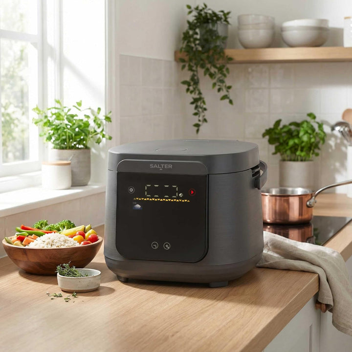 Salter 5-Liter Multikocher – 20 Voreinstellungen &amp; 12-Stunden-Warmhaltefunktion, LED-Touchscreen, PF