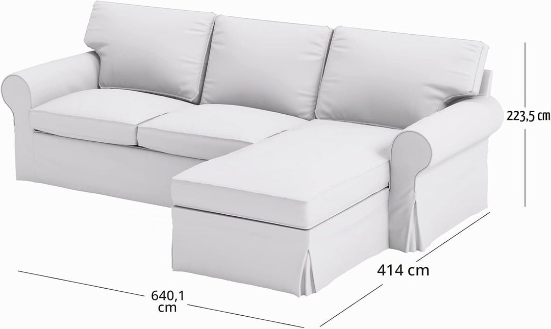 HomeTown Market Strapazierfähiger Sofabezug Ersatz kompatibel für IKEA Ektorp Sofa Cover. Slipcover