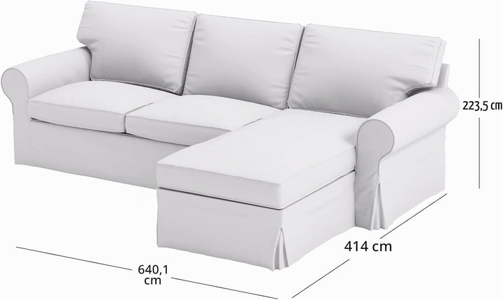 HomeTown Market Strapazierfähiger Sofabezug Ersatz kompatibel für IKEA Ektorp Sofa Cover. Slipcover