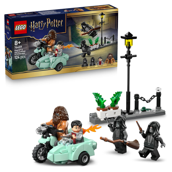 LEGO Harry Potter Hagrids und Harrys Flucht aus dem Ligusterweg - Motorrad Spielzeug mit 4 Minifigur