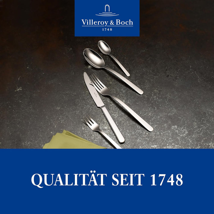 Villeroy & Boch – Louis Tafelbesteck 24 teilig für 6 Personen, spülmaschinenfest, rostfrei, Besteck