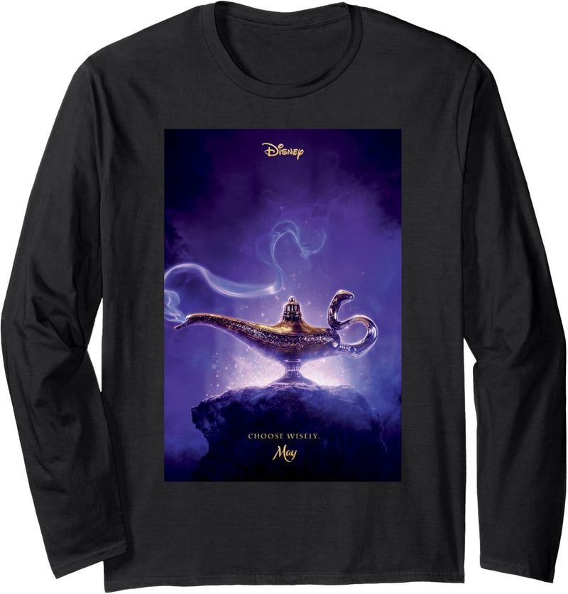 Disney Aladdin Live Action Choose Wisely Poster Langarmshirt