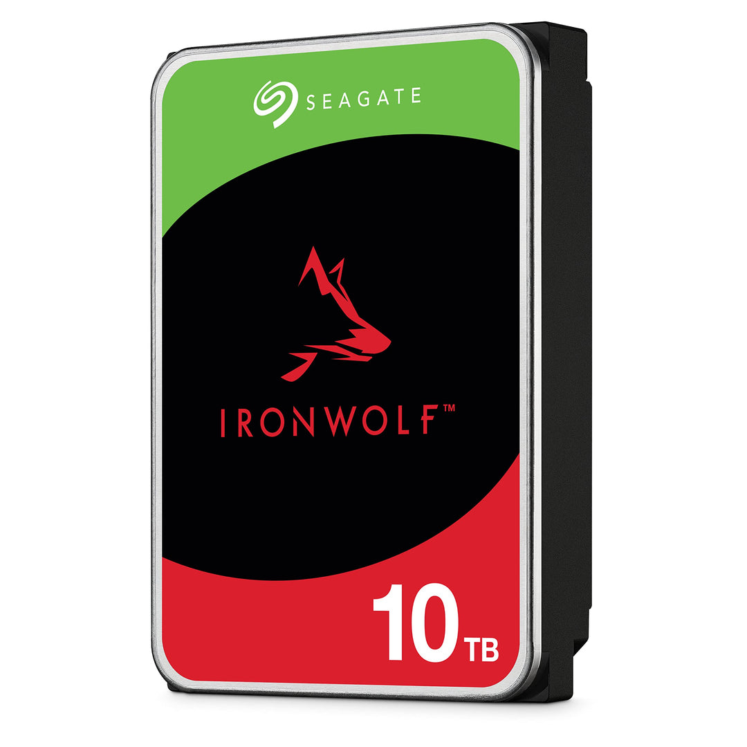 Seagate IronWolf 10TB, NAS interne Festplatte, HDD, 3.5 Zoll, 7200 U/Min, CMR, 256 MB Cache, SATA 6G