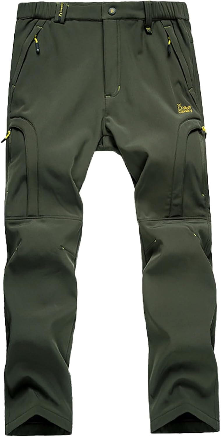 Softshell Hose Herren Outdoor, Thermohose Herren Winter Gefüttert, Outdoorhosen Very Grosse Grössen