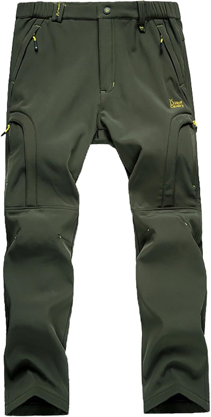 Softshell Hose Herren Outdoor, Thermohose Herren Winter Gefüttert, Outdoorhosen Very Grosse Grössen
