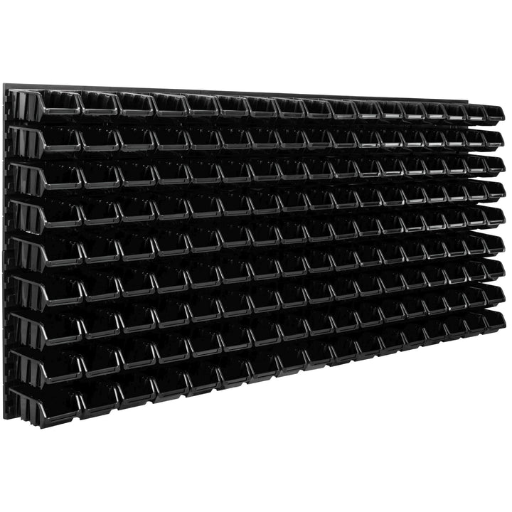 SimpleThing Lagersystem Werkstattregal | 172 x 78 cm | 153 stck. Box | Wandregal mit Stapelboxen - W