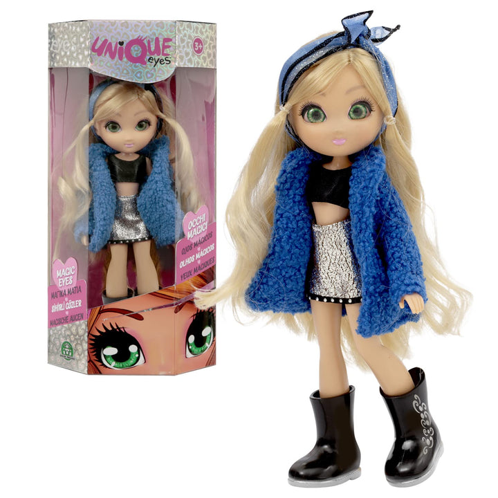 Puppe Unique Eyes 25 cm Folgen Sie mit dem Blick! Neuer Look 4 Mod. sdos.