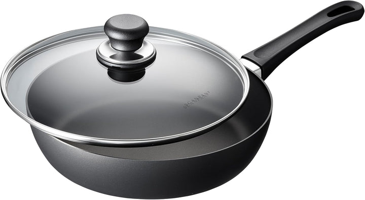SCANPAN Classic Schmorpfanne mit Deckel 26 cm | Stratanium Antihaftbeschichtung | Pfanne für Ceran-