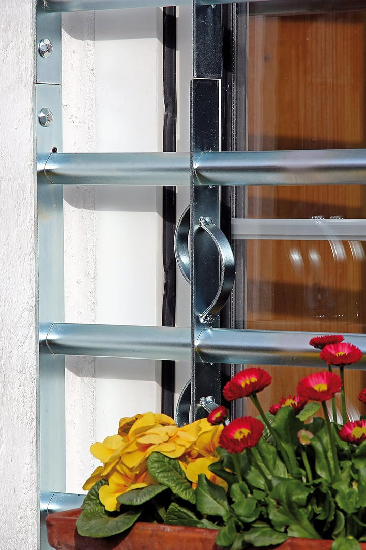 Alberts 563639 Fenstergitter Secorino Style | Ausziehbar für Fenster aussen | Einbruchschutz Gitter