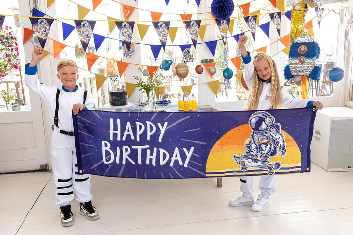 Boland 50514 - Pinata Rakete, 56 x 23 cx 18 cm, Hängedeko, Dekoration für Geburtstag, Mottoparty und