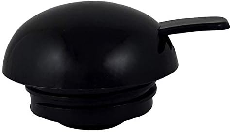 Helios Top Push Thermoskanne Schwarz 1L – 6h Heiss - Hält Getränke heiss & kalt – Einhandbedienung –