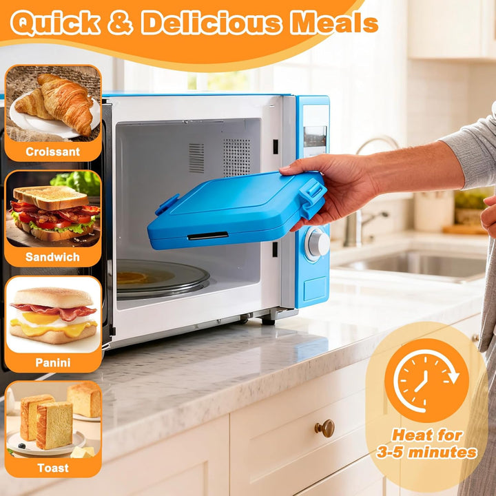 Microwave Toastie Maker Sandwichmaker, Mikrowellen Sandwich Toaster Sandwichtoaster, Geschirrspüler