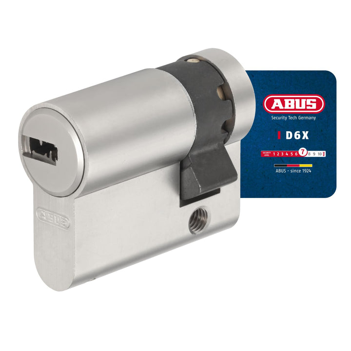 ABUS Profil-Zylinder D6XNP 10/30 mit Codekarte und 5 Schlüsseln, 48294 Nickel Perle 10/30, Nickel Pe