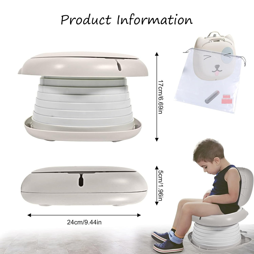 Toilettensitz Kinder, Klapptoilette Für Kinder, Tragbares Reise-Klapptöpfchen,AutoreiseCampin oder F