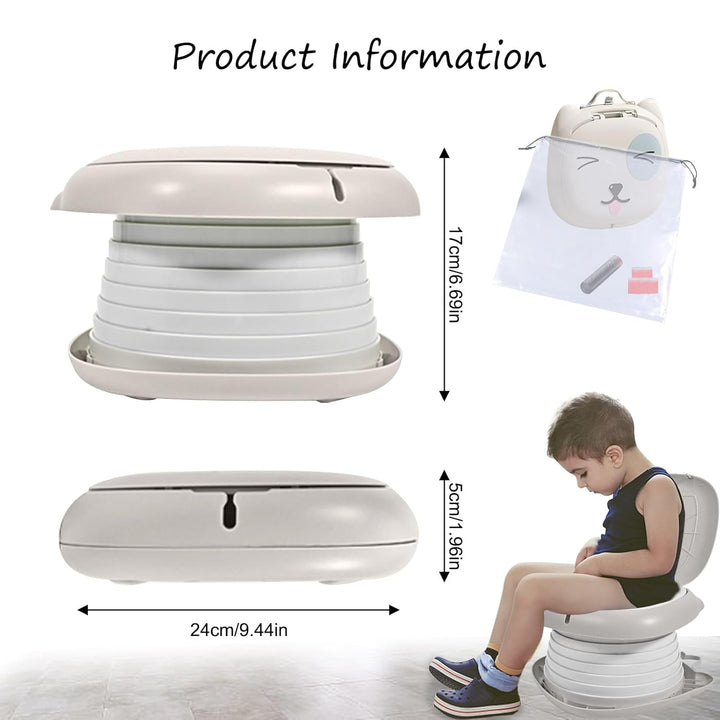 Toilettensitz Kinder, Klapptoilette Für Kinder, Tragbares Reise-Klapptöpfchen,AutoreiseCampin oder F