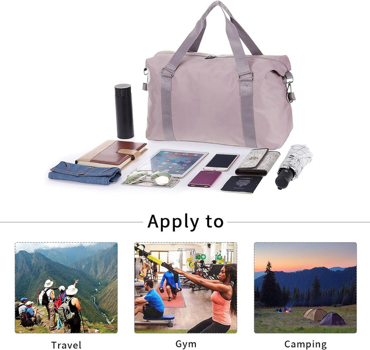 HAWEE Reisetasche Herren Gross Weekender Sporttasche Damen Wasserdicht Gym Bag Leichte Handgepäck Ta