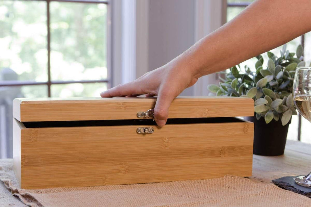 CASE ELEGANCE Wein Geschenk Box - Weinzubehör für 0,7 Liter Flaschen - Dekantierset Sommelier Set -