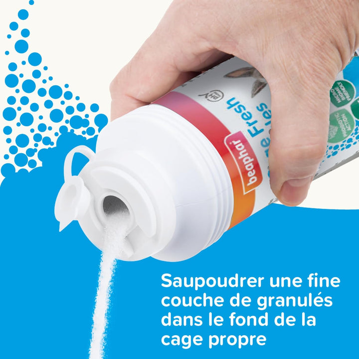 Beaphar Geruchsstopp-Granulat/Geruchsneutralisierer für Streu, für Nagetiere, 600 g