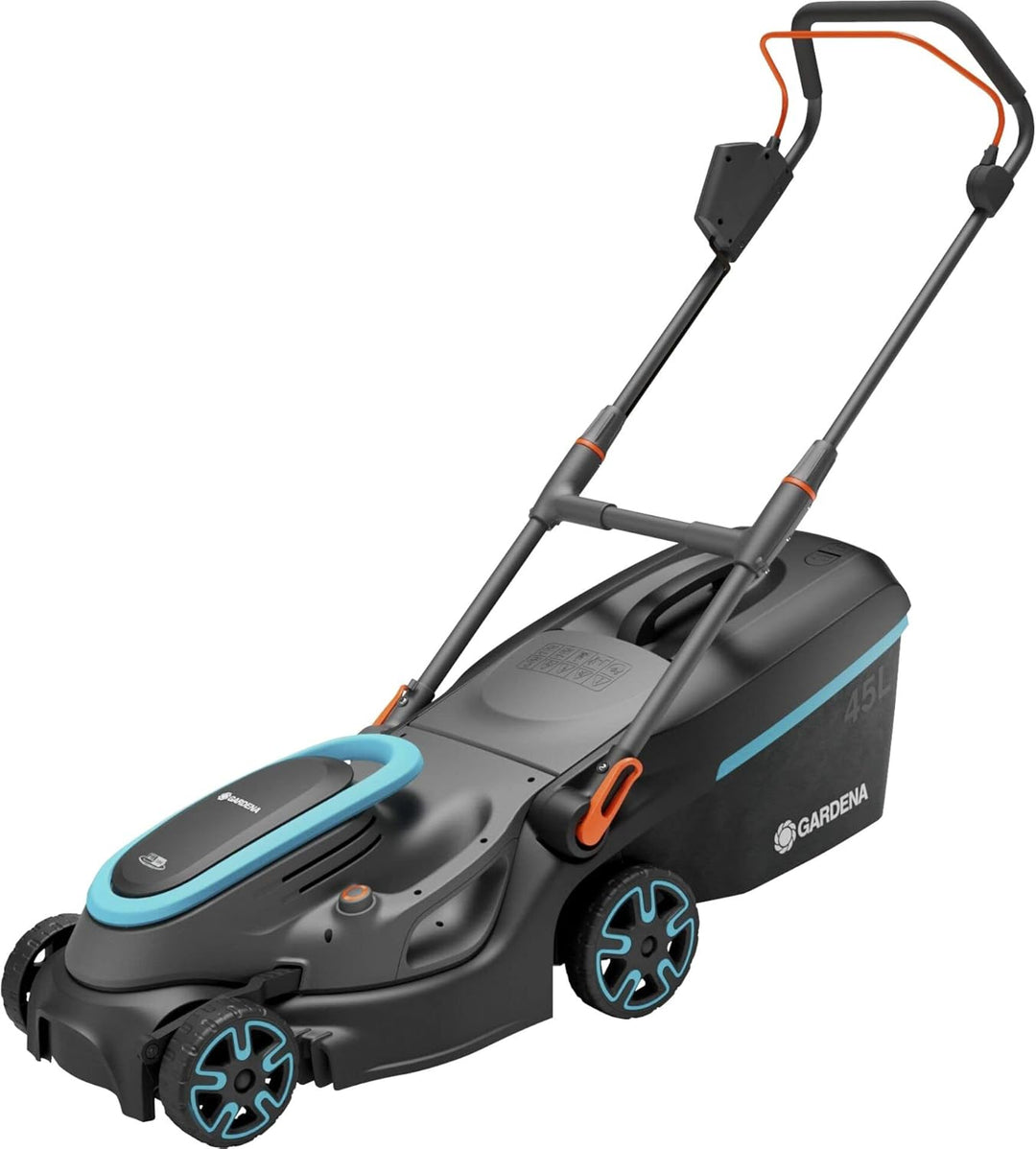Gardena Akku-Rasenmäher PowerMax 37/36V P4A Ready-to-Use Set &amp; Akku-Trimmer ComfortCut 23/18V P4A Re