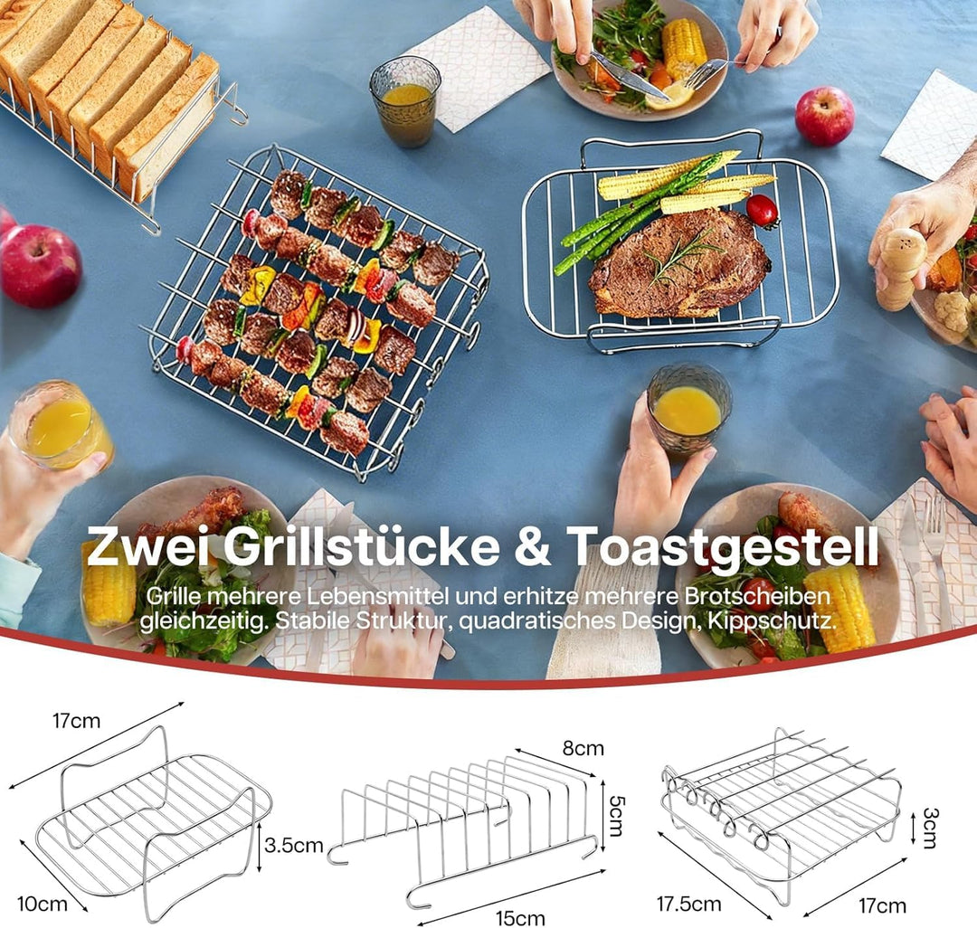Airfryer Zubehör für Philips Dual Basket Airfryer 3000/5000 Serie 9L Food Grade Airfryer Silikonform