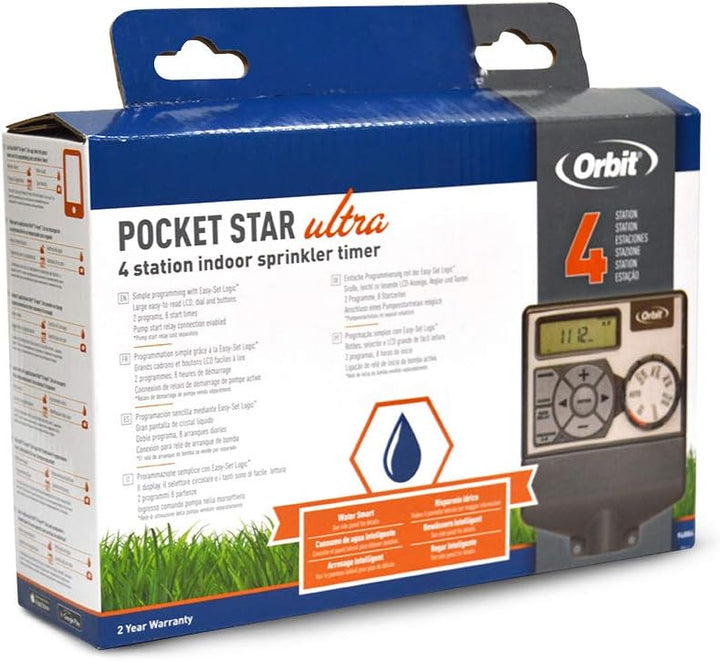 Orbit 94874 Pocket Star ULTIMA - 4 Stationen Bewässerungssteuerung
