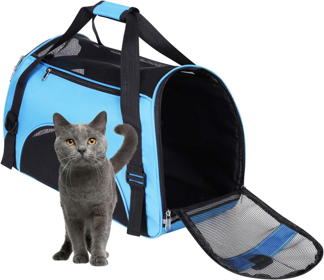 Hundetasche Netzgewebe Atmungsaktiv Katzentransportbox Faltbar Hundetragetasche Waschbar Matte Klein