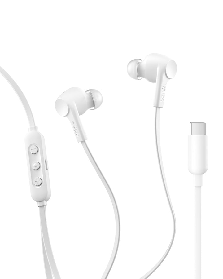 Belkin SoundForm ANC Earphones Wired with USB-C Connector, In-Ear Headphones with Microphone - Earbu