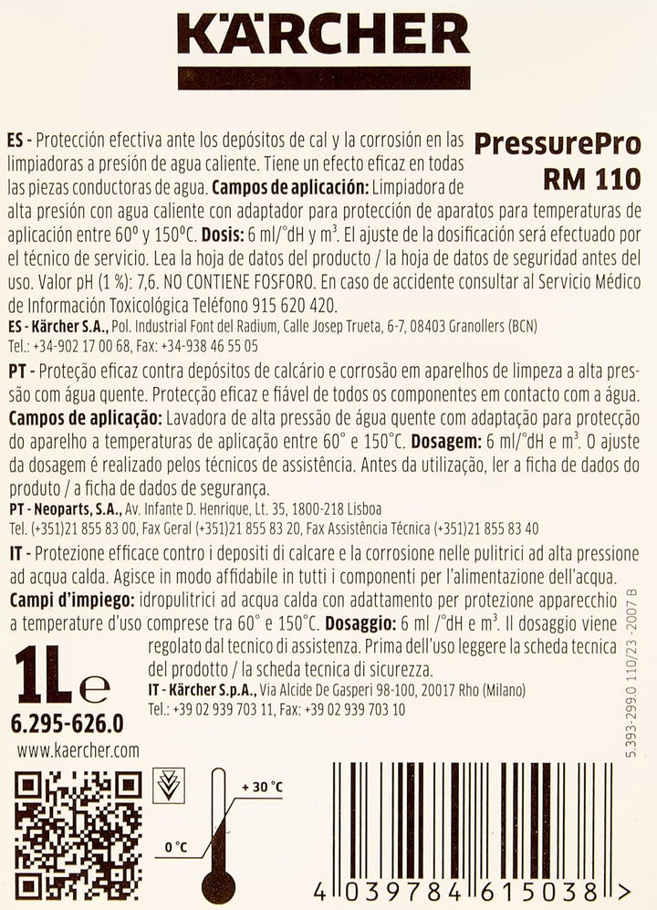 Kärcher 6.295 – 626.0 – RM 110 adv1 1L Linea Professional