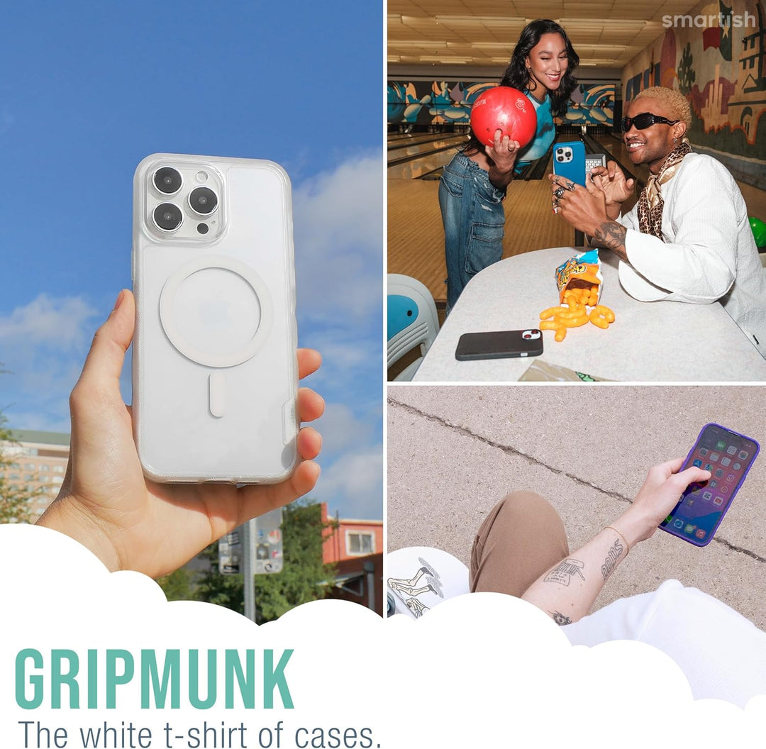 smartish iPhone 15 Pro Max Slim Case – Gripmunk – [leicht + schützend] dünne Griff-Hülle mit Fallsch